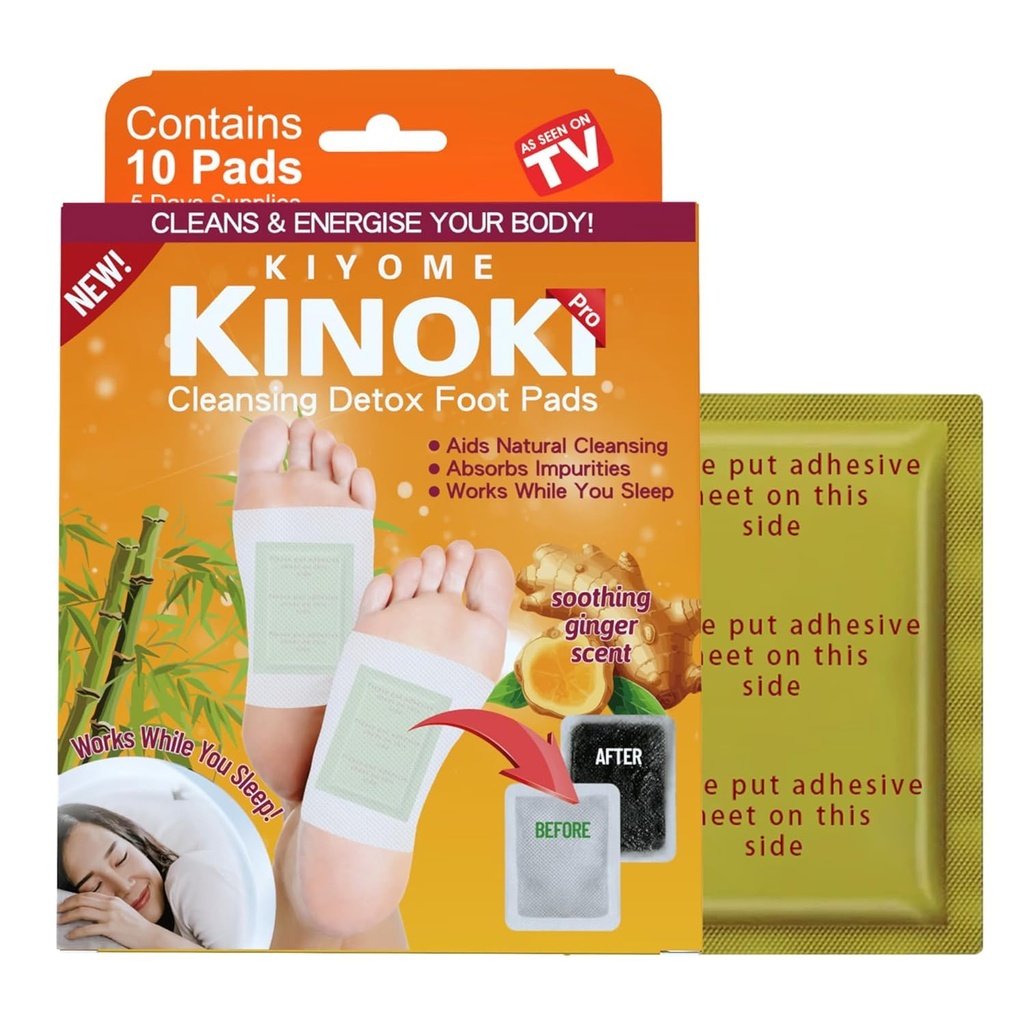 Detox Foot Patches for Cleansing Toxin Remover for Men & Women,Deep Cleansing Detoxify Blood Circulation Foot Pad for Detox & Relaxation- Pain Relief, Stress Relief Sleep Patch