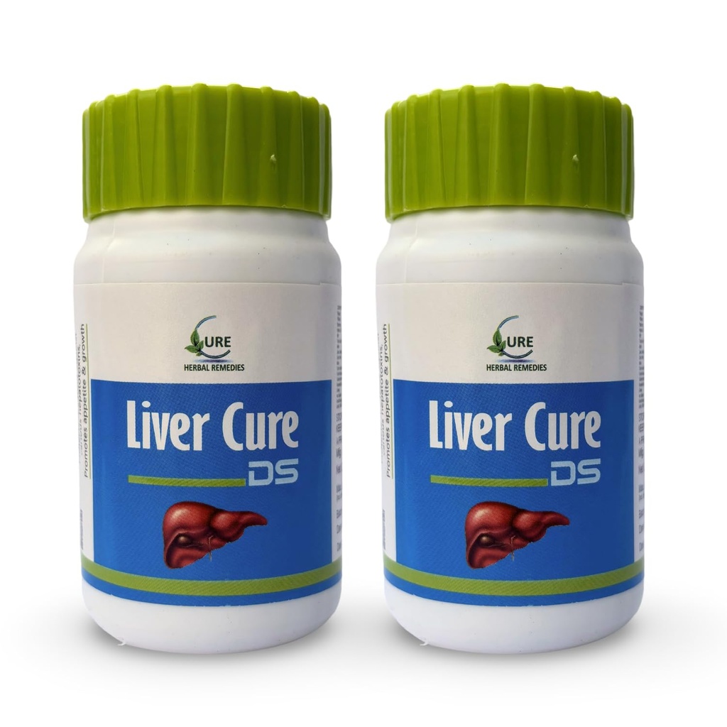 Liver Cure DS | Herbal Liver Health & Detox Supplement | 85 Tablets (Pack of 2)