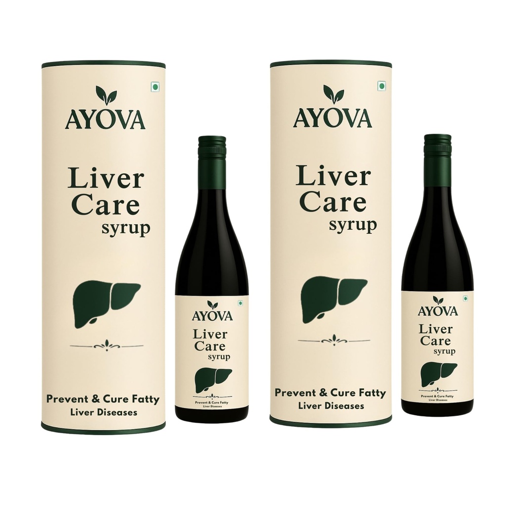 Ayurvedic Liver Care Syrup - 500ml | Herbal Liver Detox Supplement | Liver Health & Liver Support Tonic | Fatty Liver Care | Natural Wellness Supplement | Pack of 2