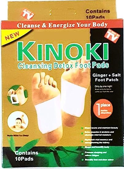 Cleansing Toxins Remover Detox Foot Patches Adhesive Pads Kit Organic Natural ingredients pack of 1 box