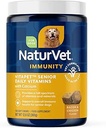NaturVet VitaPet Senior Daily Vitamin Dog Supplements Plus Glucosamine – Includes Full-Spectrum Vitamins, Minerals – Joint Support for Older, Active Dogs – 120 Ct. Soft Chews