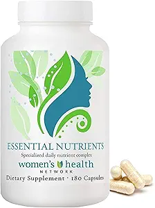 Women's Health Network Essential Nutrients – Daily Multivitamin for Energy, Healthy Aging & Immune Support, Folate as Quatrefolic®, a Patented Natural Form of 5-MTHF