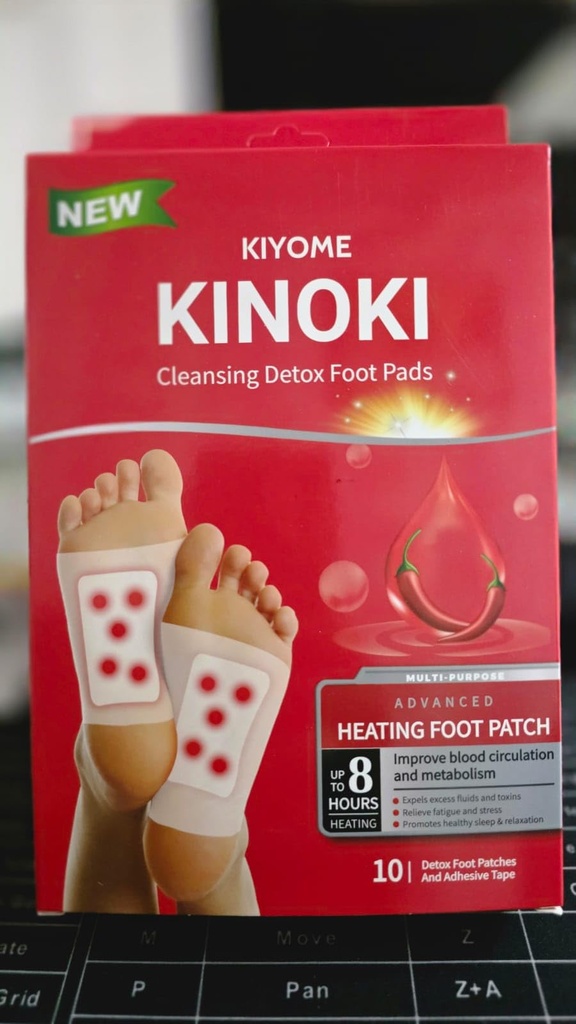 Kinoki Detox Foot Patch with Adhesive Sheets | Natural Herbal Foot & Body Detox Patches for Relaxation & Deep Sleep | 10 Foot Patches + 10 Adhesive Sheets
