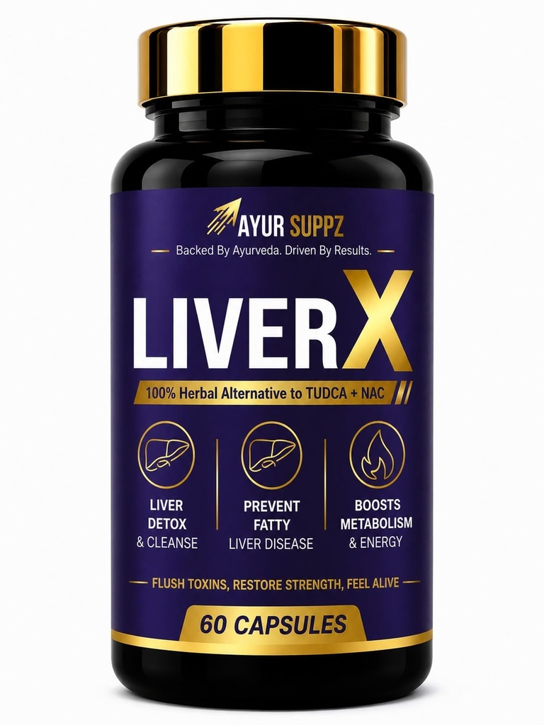 LivrX Ayurvedic Liver Detox & Cleanse, 60 Capsules