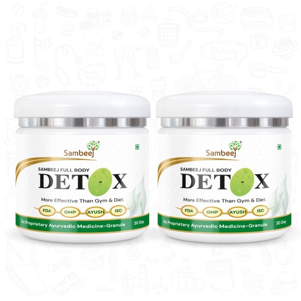 Full Body Detox & Natural Digestive Enzymes l Ayurvedic Panchakarma Daily Detox at Home (Pack of 2)