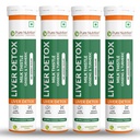 Pure Nutrition Liver Detox 80 Effervescent Tablets | Milk Thistle Supplement with Ginseng and Turmeric | Supports Liver Health, Cleanse, Metabolism & Digestive Health | Green Apple Flavour