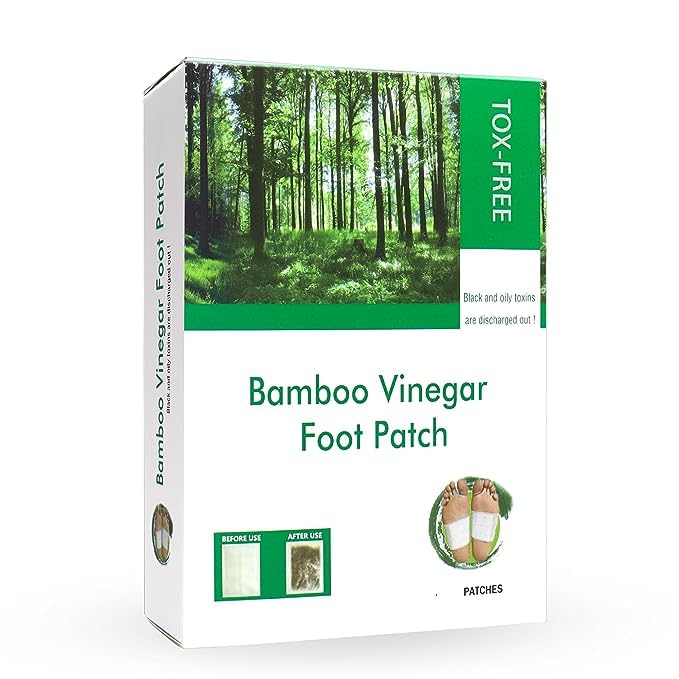 Foot Pads for Stress Relief Sleep - Remove Toxins, Rest and Pain Free, Premium Organic Adhesive Foot Patches(1 BOXES=Patches) (Detox)