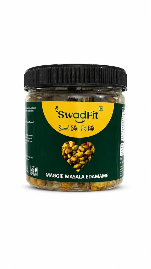 TO SWADFIT Maggie Masala Edamame | Roasted Edamame Snack | High Protein & Fiber | Crunchy Ready-to-Eat Healthy Snack (150Gm Pack of 1)