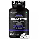 Carbamide Forte Creatine Tablets 3000mg - 180 Tablets | Creatine Mono hydrate Supplement | Micronized Creatine Monohydrate for Strength, Lean muscle & Recovery | Gym Supplements For Men & Women