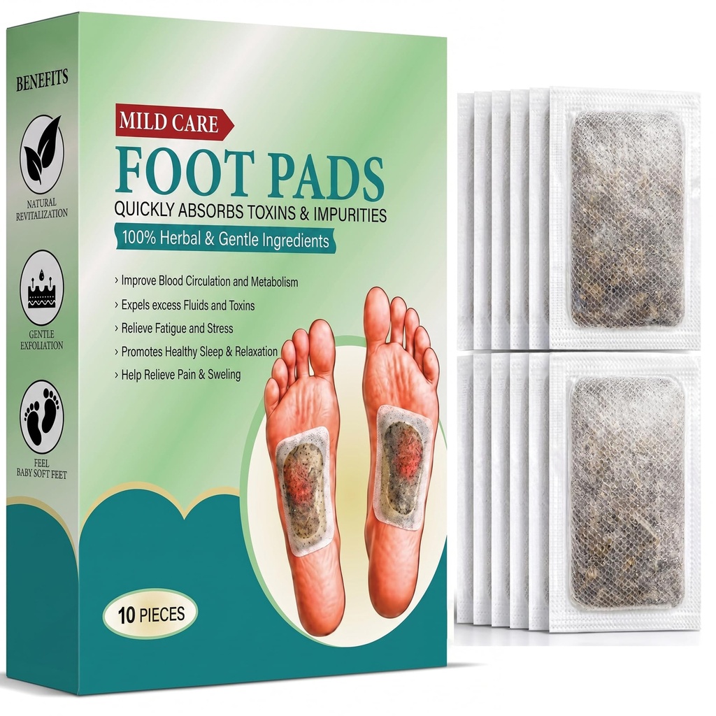 Premium Foot Detox Pads for Men & Women | Herbal Foot Patches for Stress Relief, Better Sleep & Foot Cleansing | Overnight Detox Foot Patch (4)