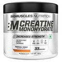 Bigmuscles Nutrition Creatine Monohydrate (33 Servings, Tropical Tango) | Micronised Creatine Powder For Enhanced Muscle Strength With Rapid Absorption | Powered By Stevia - No Artificial Sweetners [122g]