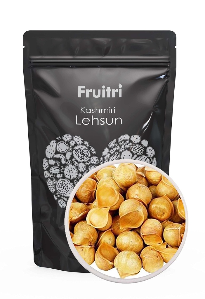 Fruitri Organic Himalayan Garlic/Kashmiri Lehsun 100gm - Premium Himalayan Single Clove Garlic, Snow Mountain Allium Sativum