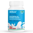 Milkaid Lactase Enzyme Chewable Tablets for Lactose Intolerance Relief | Prevents Gas, Bloating & Diarrhea | Fast Acting Dairy Digestive Supplement (120 Tablets, Mint)