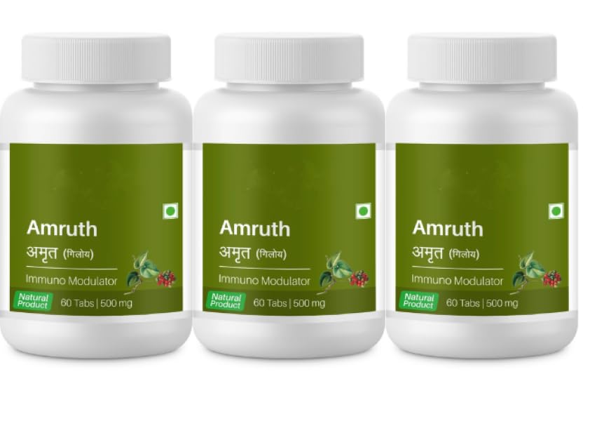 Sri Sri Amruth 500Mg Tablet - 60 Count-Pack Of 3