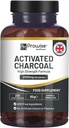 Activated Charcoal Capsules - 200 High Strength Vegan Capsules- 2000mg per Serving I Made in The UK by Prowise Healthcare