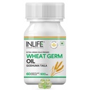 INLIFE Wheat Germ Oil Capsules 500mg Supplement, Vitamin E, 60 Count