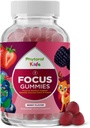 Phytoral Vegan Kids Focus Gummies - Potent Chewable Brain Support for Children - Enhances Concentration & Memory - Calming Supplements & Focus Gummies for Kids - Non-GMO & Gluten-Free - 60 Count