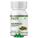 INLIFE Moringa Supplement 500mg, Leaf Extract 10:1, 60 Veg Capsules