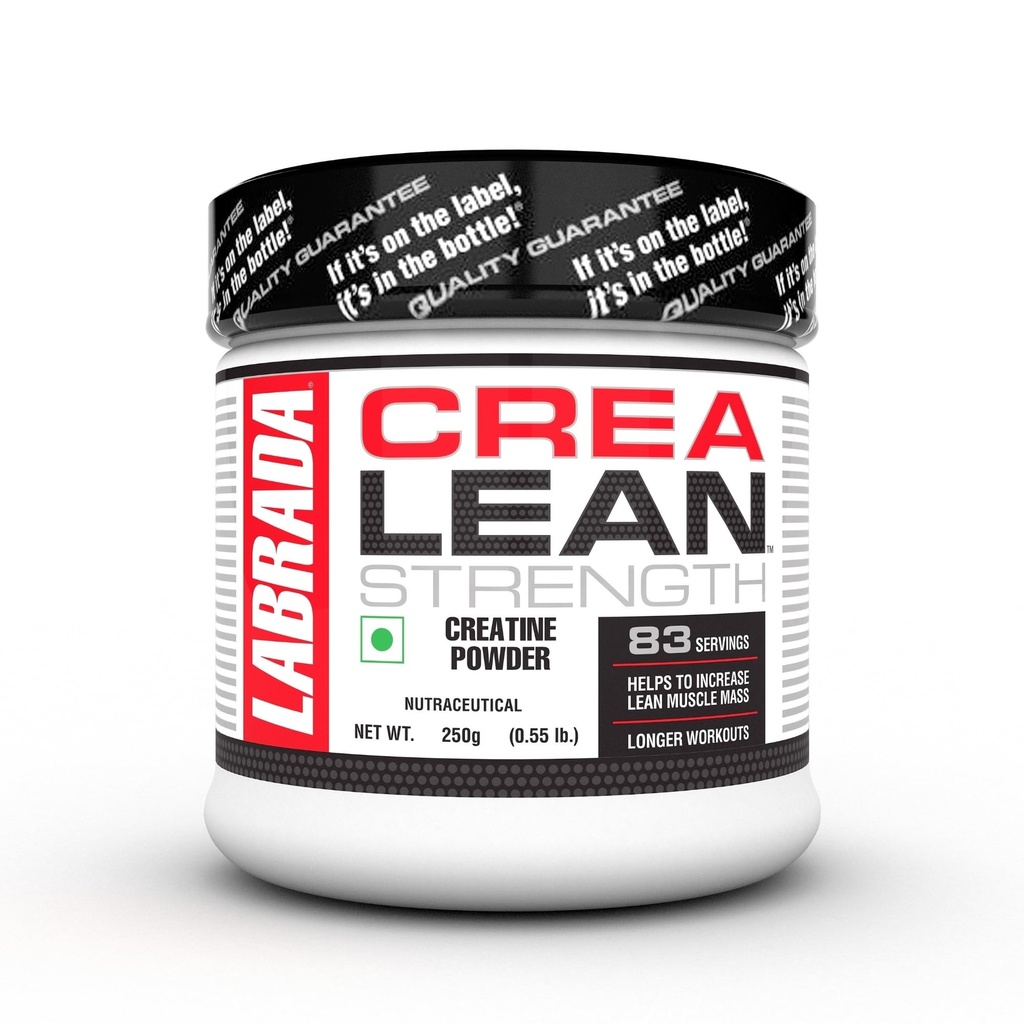 Labrada CreaLean Powder (Post Workout, Sustain longer workout, Muscle Repair & Recovery, 3g Creatine Monohydrate,For 83 Servings) - 0.55 lbs (250 gm)