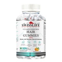 SwissLife Forever Hair Gummies for Men & Women | Biotin, Zinc, DHT Blocker & Probiotics | Supports Hair Growth, Strength & Scalp Health | Orange Flavour | 60 Gummies | Vegetarian