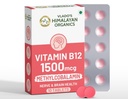 Vlado's Himalayan Organics Methylcobalamin Vitamin B12 1500mcg Supplement for Men & Women -10 Tablets (1 Strip)