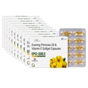 Knoll Healthcare EPO-500E Evening Primrose Oil 500 mg with Vitamin E Softgel Capsules | Supports Women’s Wellness, Skin Health & Antioxidant Support | Dietary Supplement (10x10 Capsules)