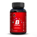 CUREFOREVER Vitamin B Complex Tablets | with B1, B2, B5, B6, Biotin & B12 | Energy, Metabolism & Immunity Support | Healthy Hair, Skin & Nails | Vegan B Complex for Men & Women – 60 Tablets