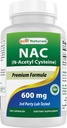 Best Naturals NAC N-Acetyl-Cysteine 600 mg 250 Capsules