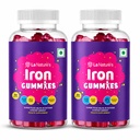 La Nature's Iron Gummies For Kids And Adults Superfood To Prevent Fatigue And Boost Energy Maintain Hameglobin Level Supports Immune System Strawberry Flavour (60 Gummies)