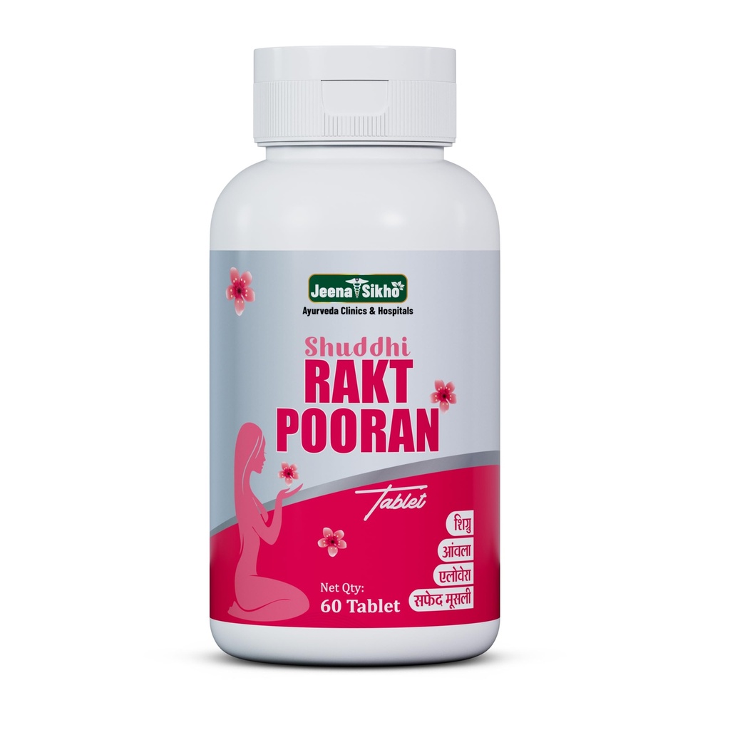 Jeena Sikho Rakt Pooran Tablets | Classical Ayurvedic Iron Tablet for Women | Featuring Amla & Aloe Vera | Including Ashwagandha, Moringa, 60 Tablets