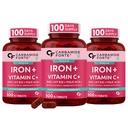 Carbamide Forte Iron Supplement for Women and Men with Folic Acid & Vitamin C| Iron tablets for Women & Men | Pack of 300 Tablets