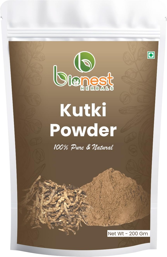Kutki Powder - 200 gm | Picrorhiza Kurroa | Katuki | Kutaki | Liver Detox & Blood Sugar Support | Ayurvedic Herb