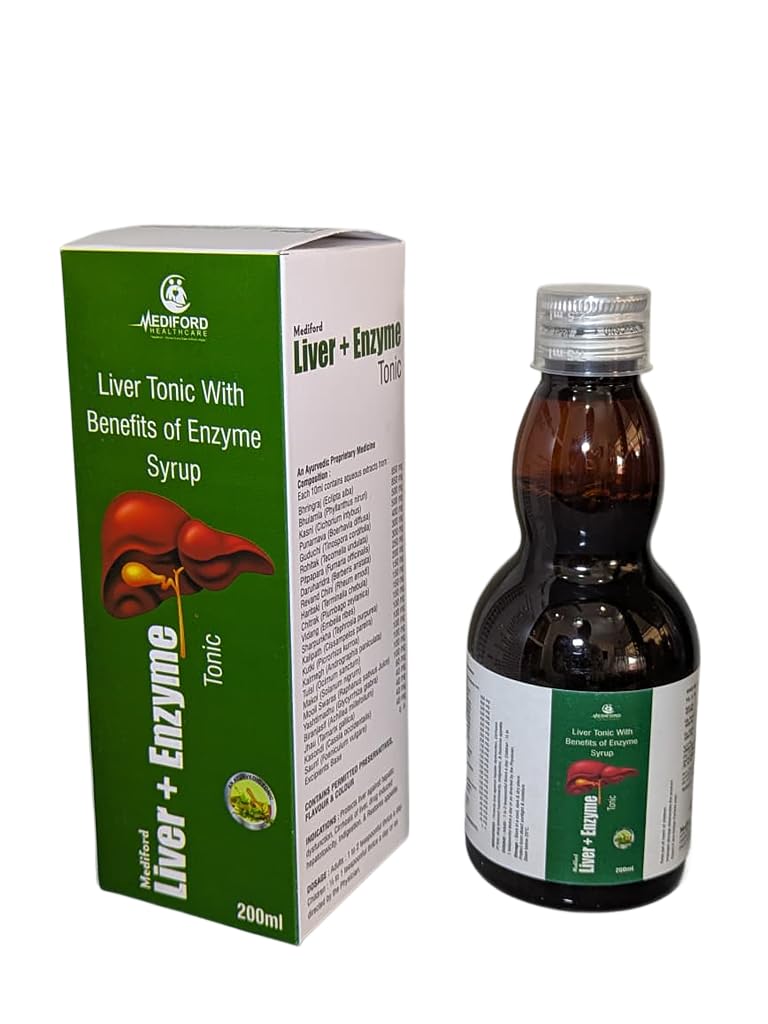 Mediford Liver + Enzyme Tonic, Liver Support Syrup, 200ml