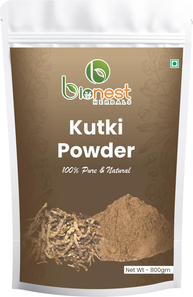 Kutki Powder - 800 gm | Picrorhiza Kurroa | Katuki | Kutaki | Liver Detox & Blood Sugar Support | Ayurvedic Herb