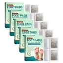 Herbal Detox Foot Pads for Pain Relief & Better Sleep - 10 Pcs | Natural Cleansing Patch with Bamboo Vinegar & Ginger | Quickly Absorbs Toxins & Impurities | Stress Relief & Improved Blood Circulation