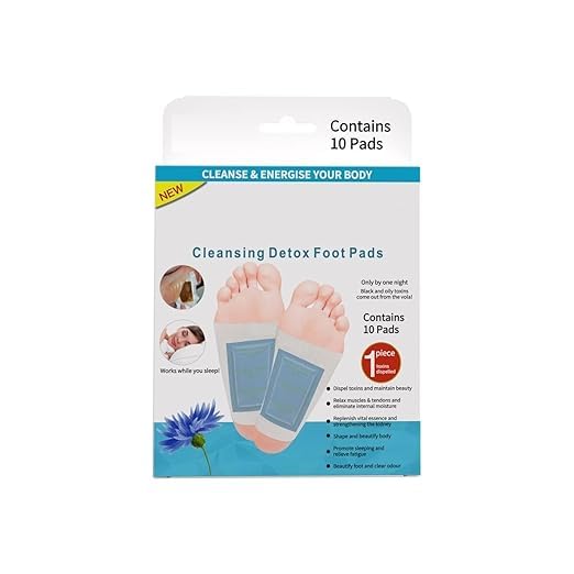 REPLEX Foot patch Herbal And Gentle Ingredient Detox 10 Foot Pads, Natural Ingredients for Sleep Aid, Pain Relief, Toxin Removal with Bamboo Vinegar and Acupoint Micro-Massage Technology