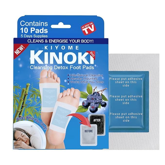 REPLEX Detox Foot Patches for Remove Toxins,10 Pads Blueberry Deep Cleansing Foot Pad for Weight loss & Detoxification, Relieve Fatigue, Pain & Stress Relief Sleep feet Patch for Men & Women