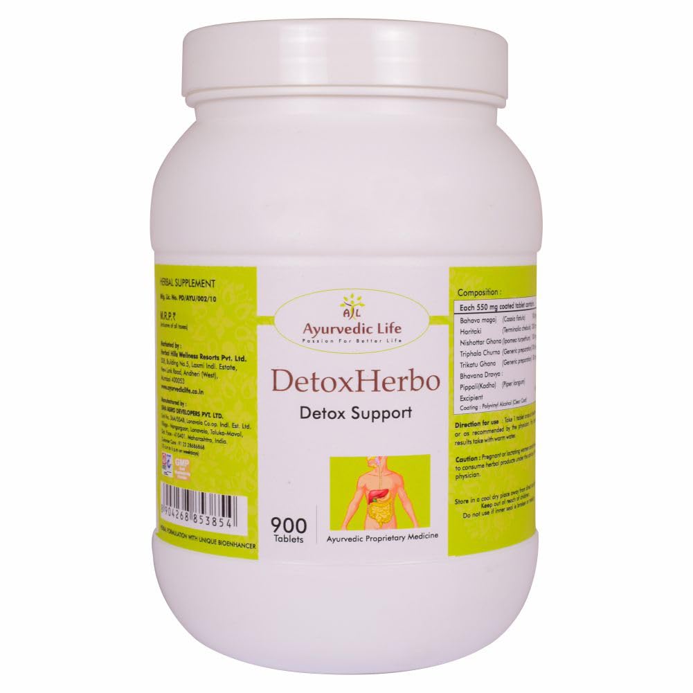 Ayurvedic Life DETOX HERBO - 60 Detox Tablet Pack of 2