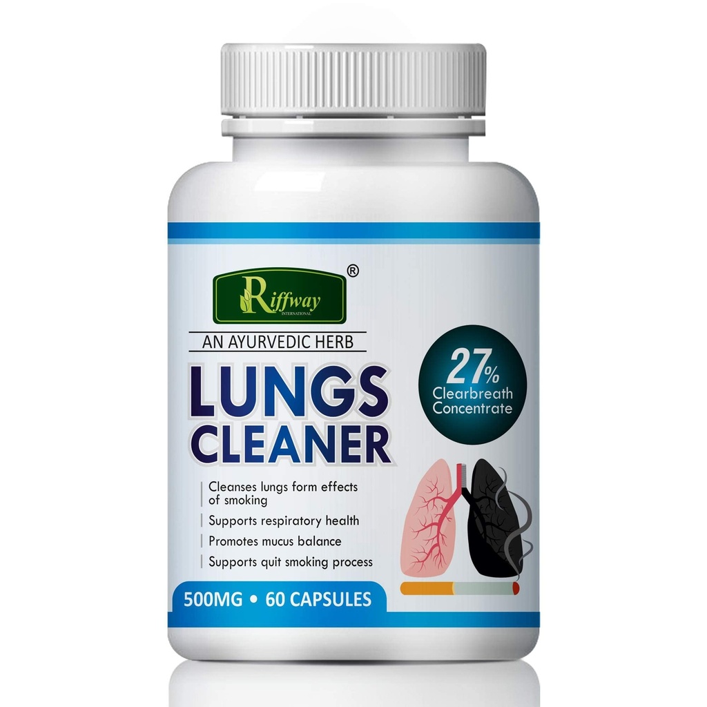 Lungs Cleaner Vitamines Medicine For Smokers Cleanses & Detoxes Lungs Pac-1 60 Capsules