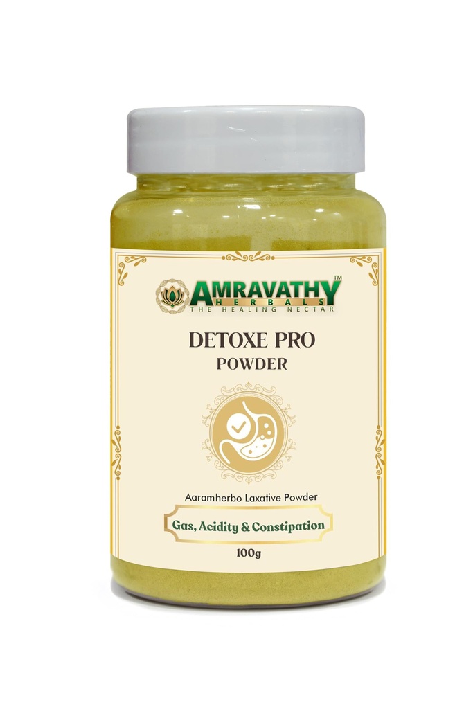 Detoxe Pro Powder | Ayurvedic Herbal Digestive Support Powder | With Senna Leaves, Amla & Black Salt | Daily Gut Cleanse Blend | 100 g
