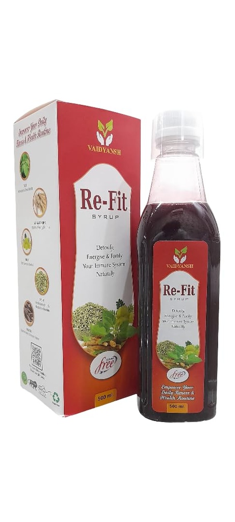 Re-Fit Ayurvedic Health Syrup, 500ml (Pack of 1)