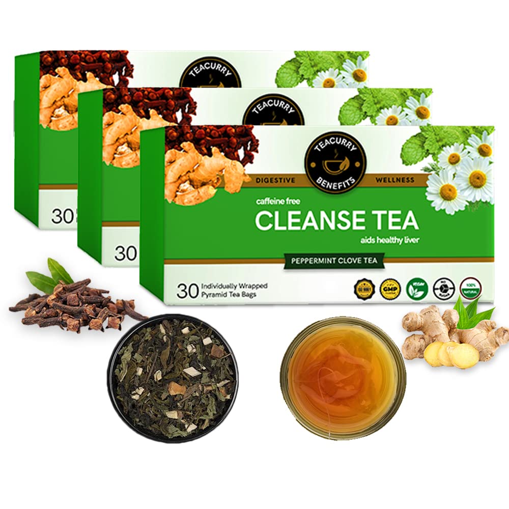 Teacurry Anti Alcohol Herbal Blend (3 Month Pack, 90 Bags) – Green Tea with Botanical Ingredients | Herbal Infusion