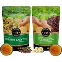TEACURRY Lung Cleanse and Liver Cleanse Tea Combo (1 Months | 100x2 Loose) - Support to quit Smoking and Drinking Alcohol