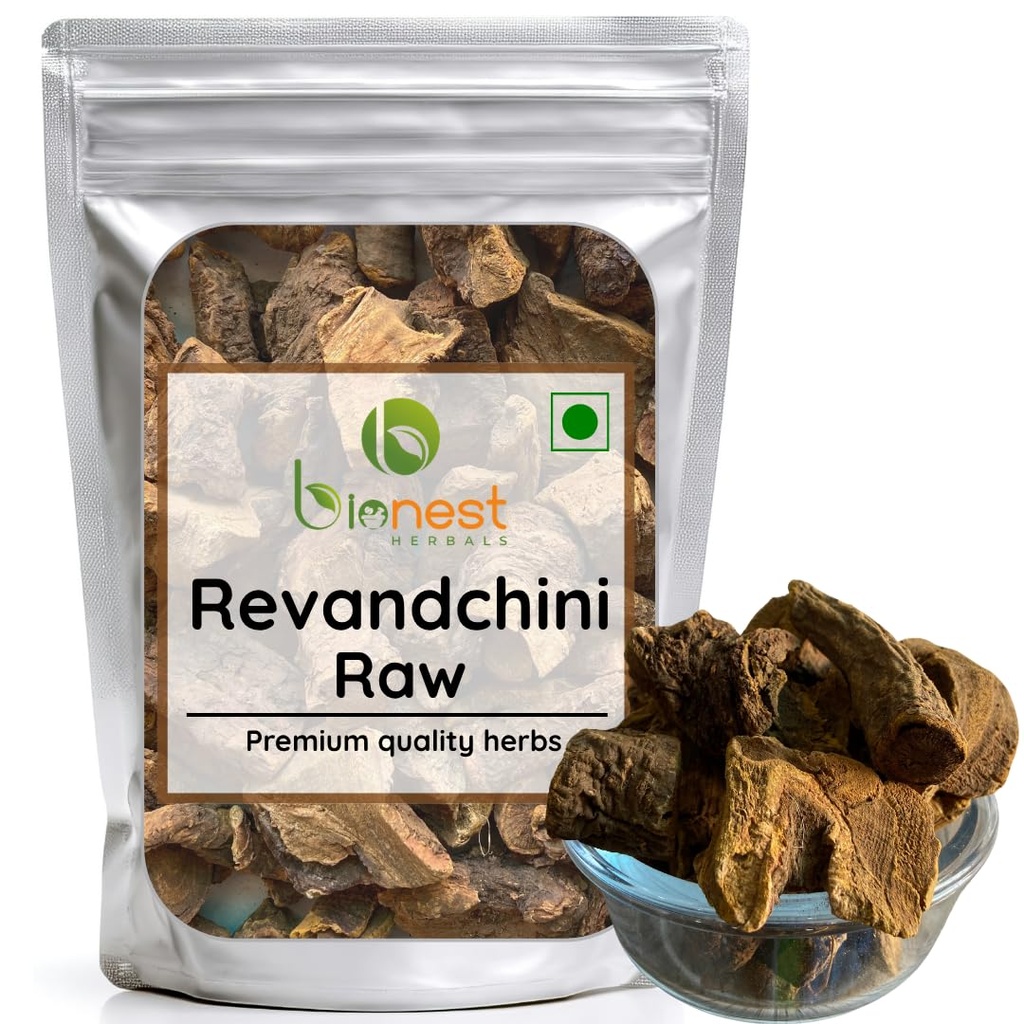 Revand chini (Raw) -100g | For bowel movement, bile flow, toxins expulsion - Raw Herb
