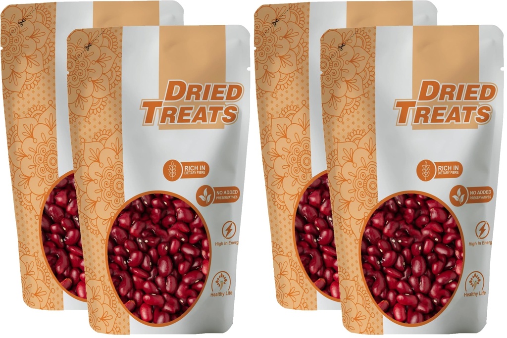 Dried Treats Lobia Lal 1000g (500g X 2) – Easy-to-Cook Red Beans High in Protein & Fiber | Lal Lobia Ideal for Traditional Indian meals like Salad, Curry & Chaat more Simple recipies | Helps in Digestion and Keeps You Energetic
