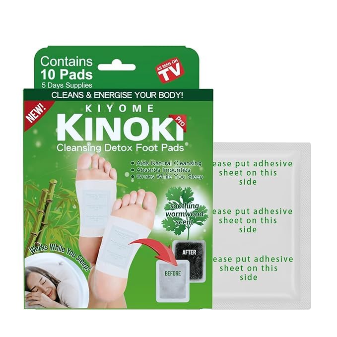 Detox Foot Patches for Cleansing Toxin Remover for Men & Women,10 Pads Deep Cleansing Detoxify Blood Circulation Foot Pad for Detox & Relaxation- Pain Relief, Stress Relief Sleep Patch