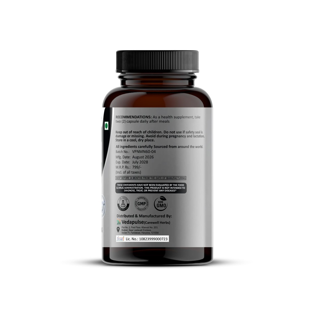 NMN Supplement with Trans-Resveratrol & Quercetin Phytosome – 60 Capsules