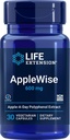 Life Extension AppleWise 600mg Antioxidant-Rich Organic Apple Polyphenols Heart & Colon Health - Non-GMO, Gluten-Free - 30 Vegetarian Capsules