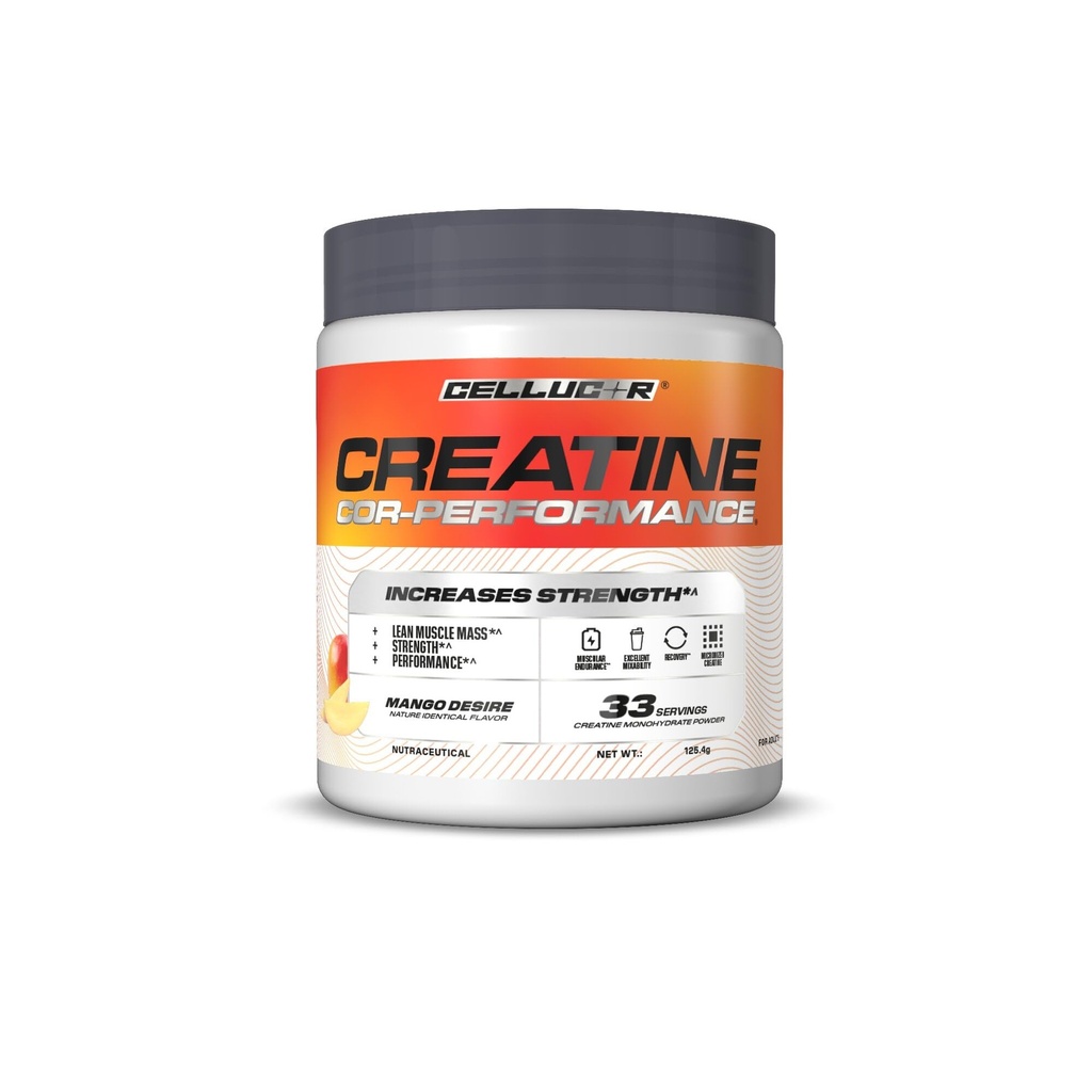 Cellucor Creatine Cor-Performance| Mango Desire | 125g | 33 serves| From the Makers of C4 | Micronized for Rapid absorption | Increases Muscle Strength & Performance
