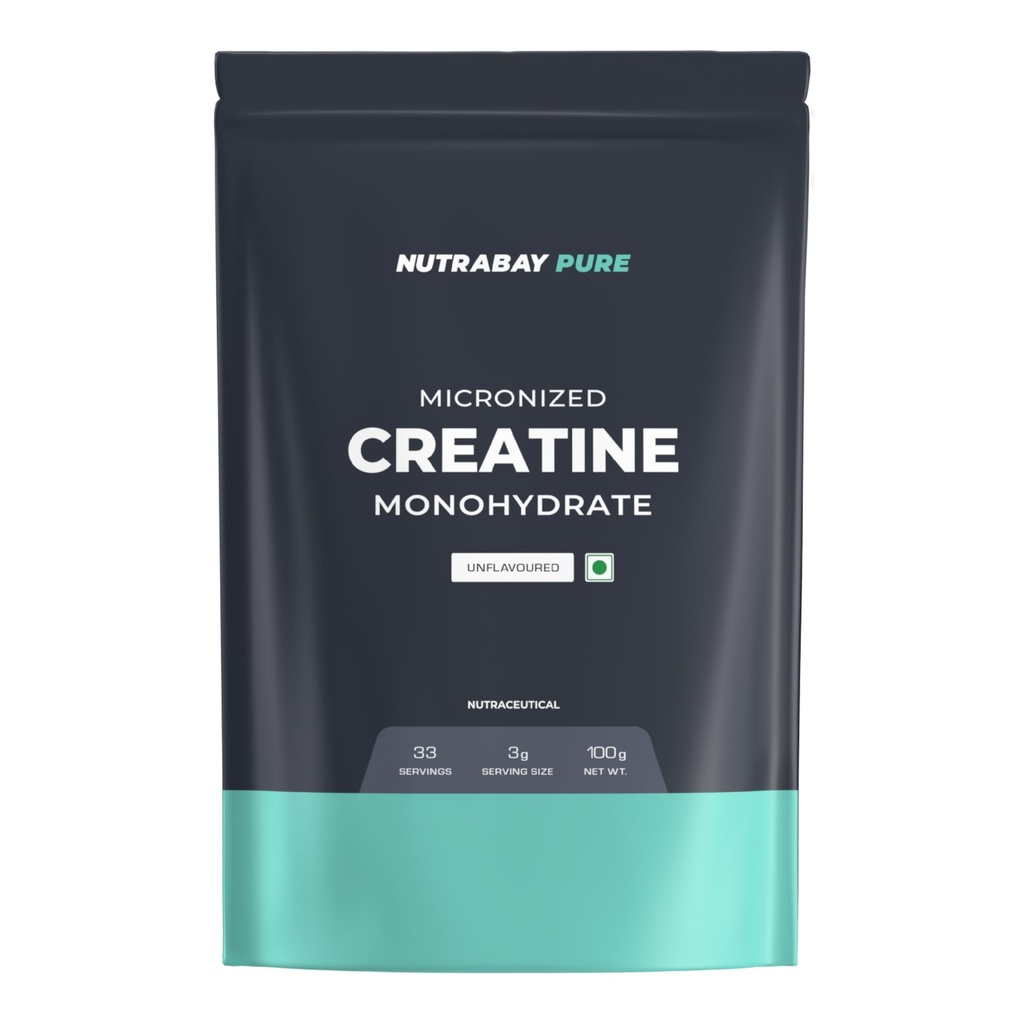 Nutrabay Gold Citrulline Malate 2:1 Supplement Powder - 120g, Lemon Flavor | & Nutrabay Pure Micronised Creatine Monohydrate Powder, (100g, Unflavoured)